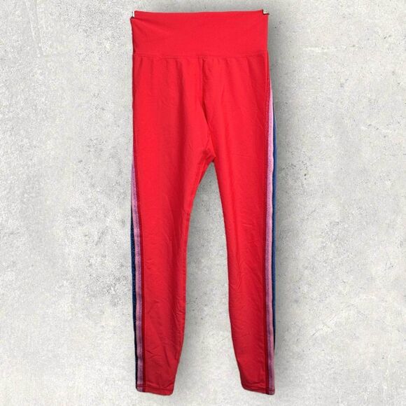 Spiritual Gangster Shimmer Striped High Waist 7/8 Leggings - Picture 1 of 3